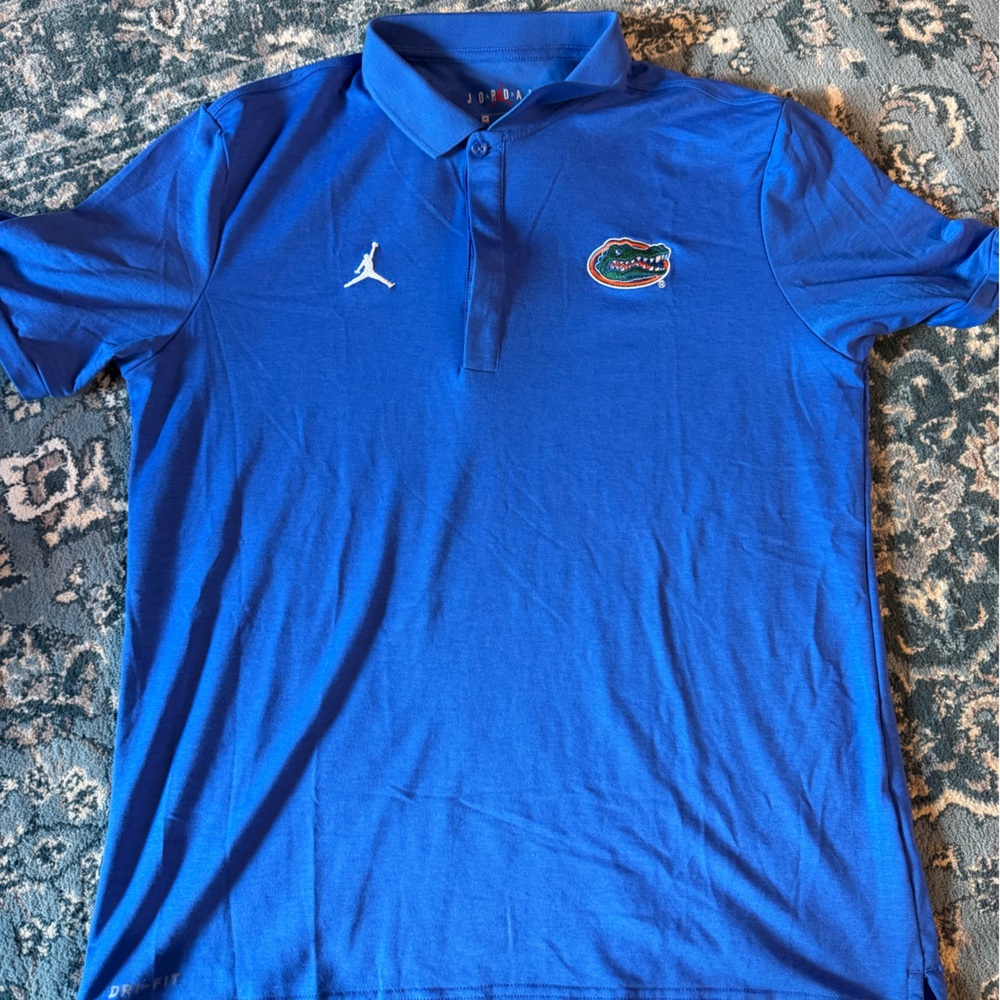 Jordan Royal Blue Florida Gators Medium Polo Shirt